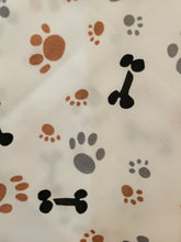 Load image into Gallery viewer, Paw Print on White Bandana (LARGE)