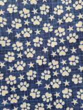 Load image into Gallery viewer, Paws and Stars Blue Bandana (MEDIUM)