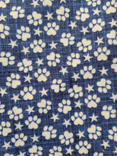 Load image into Gallery viewer, Paws and Stars Blue Bandana (MEDIUM)