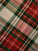 Load image into Gallery viewer, White Plaid Bandana (MEDIUM)