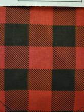 Load image into Gallery viewer, Red/Black Check Bandana (MEDIUM)