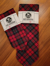 Load image into Gallery viewer, Red Plaid Bandana (LARGE)