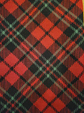 Load image into Gallery viewer, Red Plaid Bandana (LARGE)