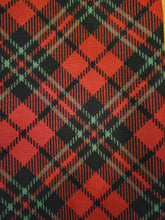 Load image into Gallery viewer, Red Plaid Bandana (EXTRA SMALL)
