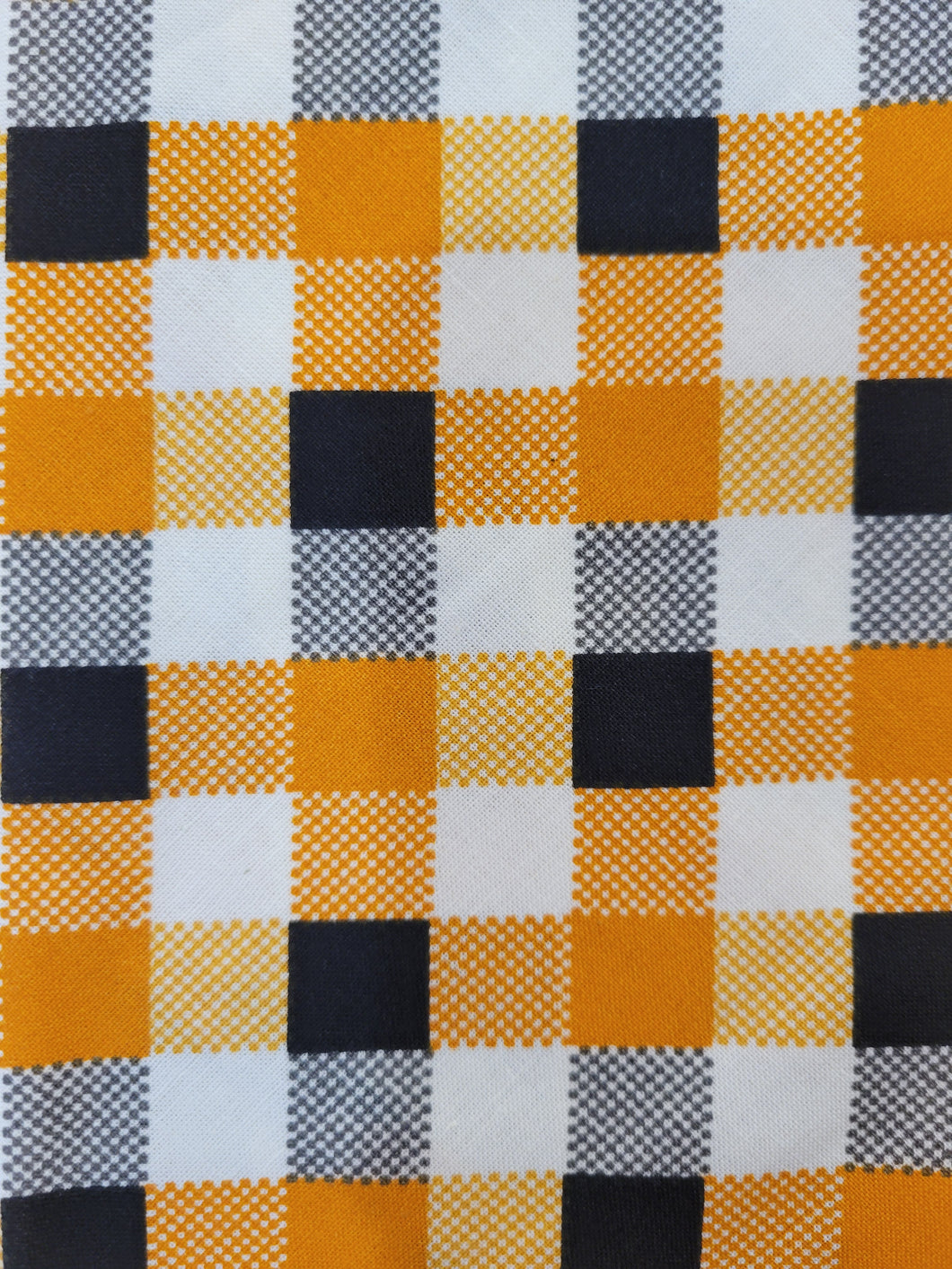 Orange/Black/Cream Checkered (SMALL)