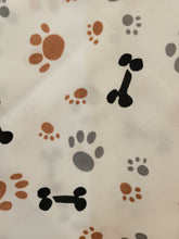 Load image into Gallery viewer, Paw Print on White Bandana (LARGE)
